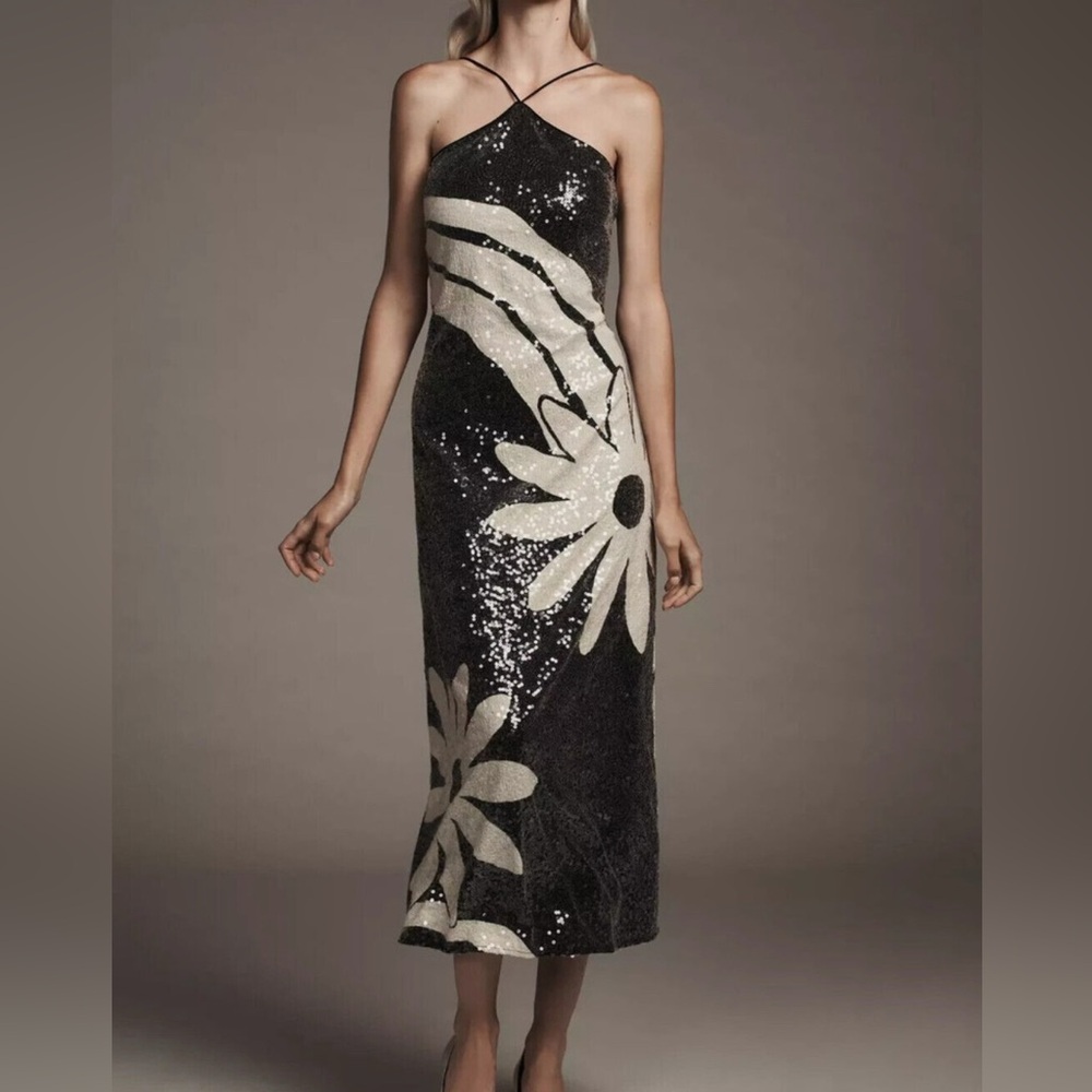 Farm Rio Floral Sequin Dress